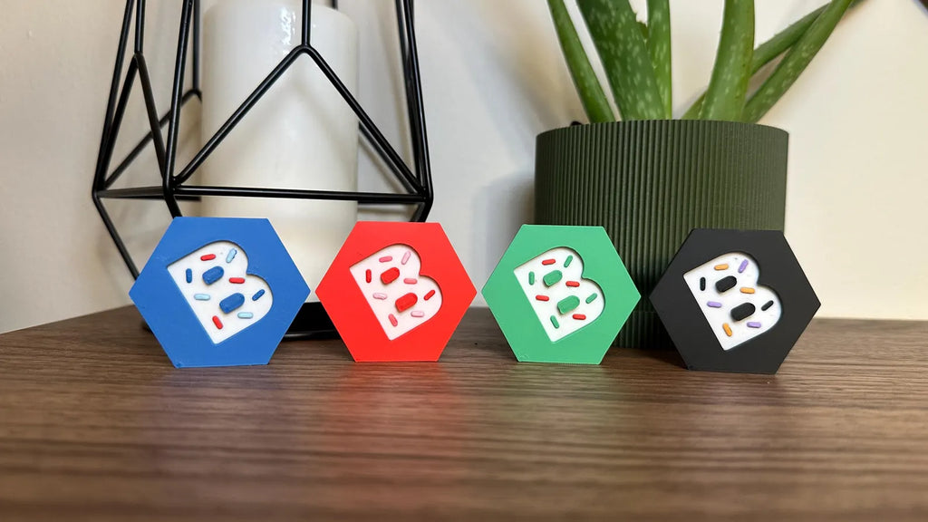 Custom 3D Printed Sprinkle Teacher Name Plate: Personalized Desk Decor