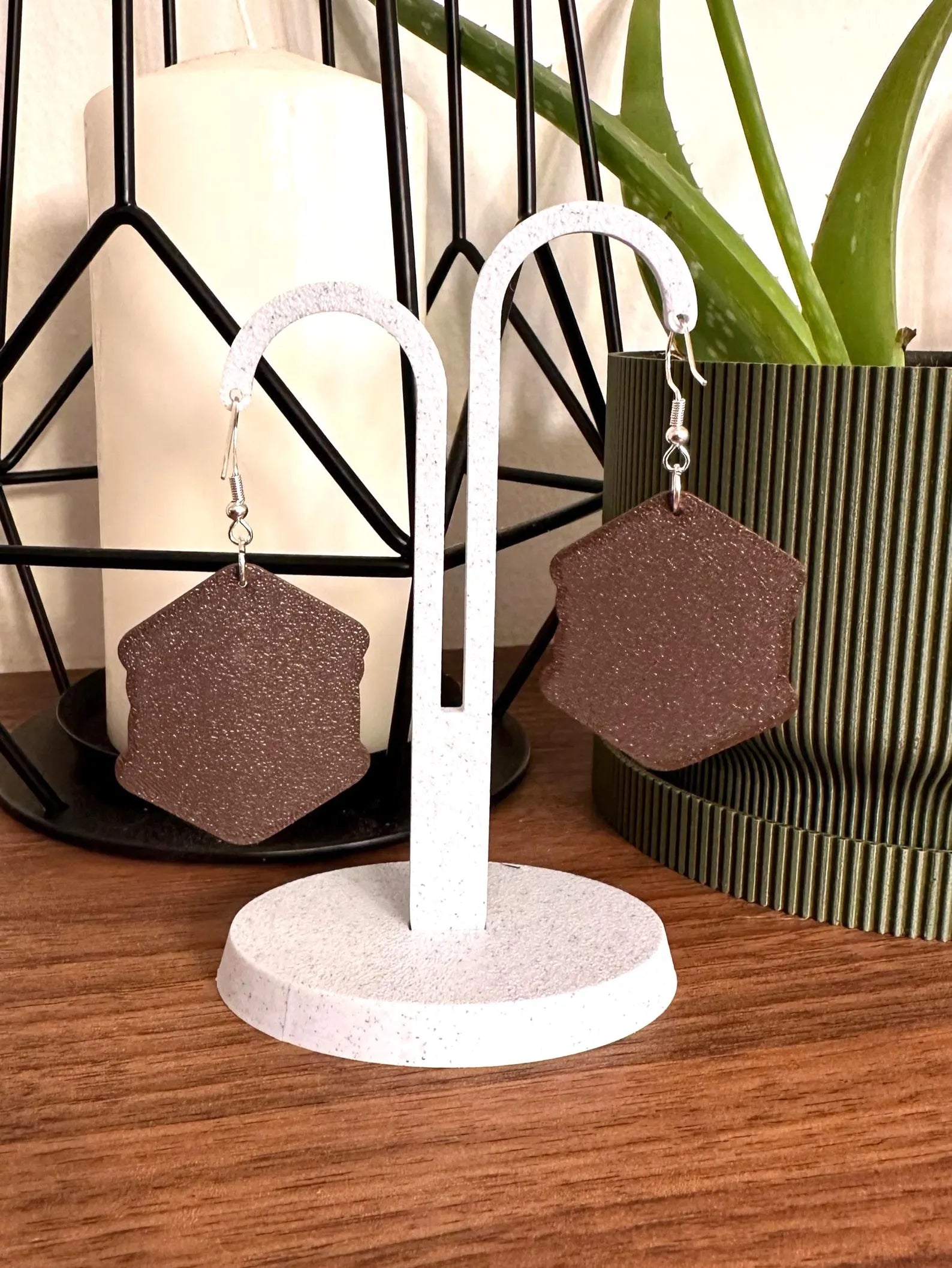 S’mores Earrings – Cute Snack Dangle Earrings | 3D Printed Campfire Treat Jewelry | Fun Gift for Food Lovers