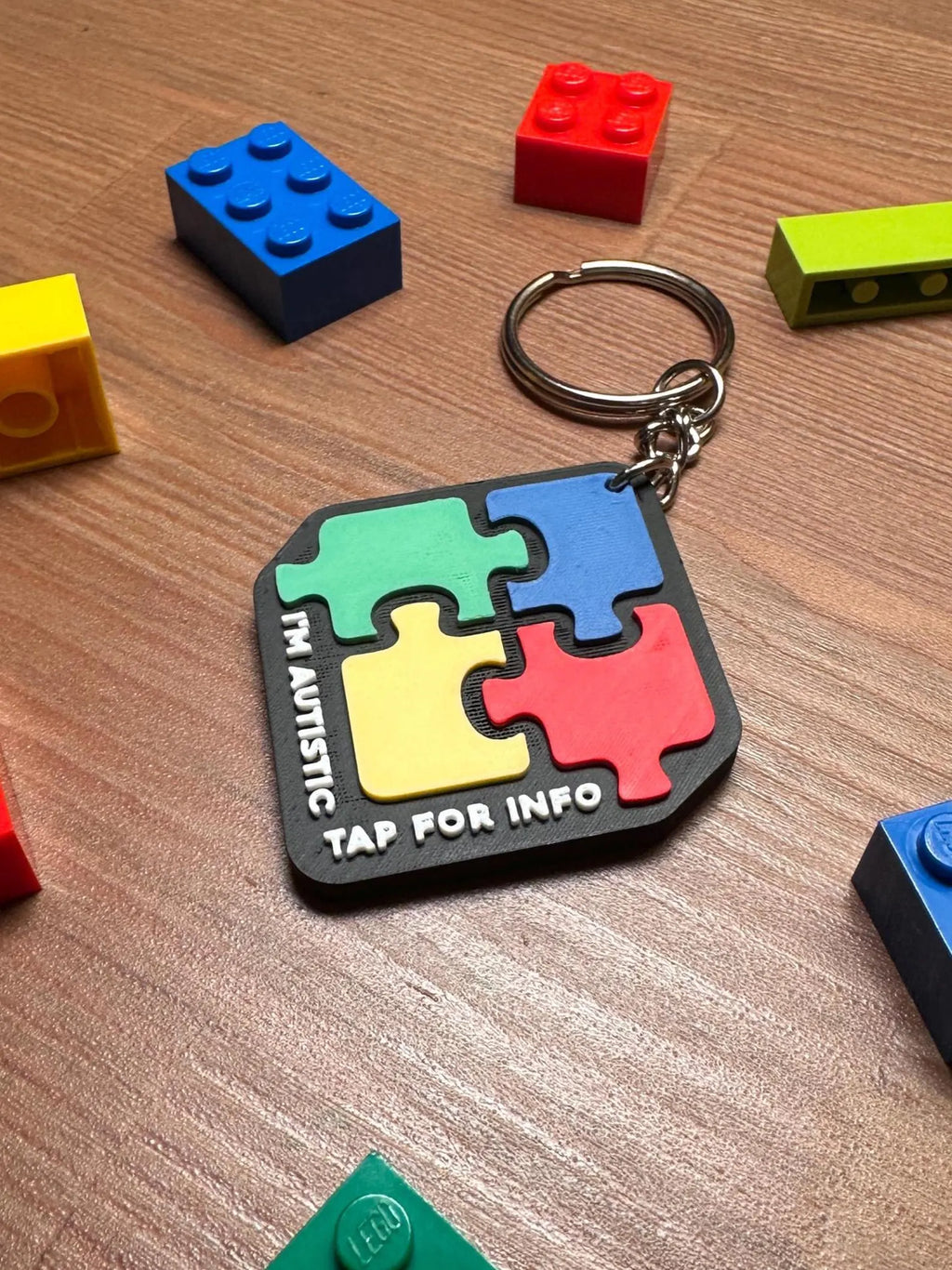 Autism NFC Backpack Tag | Customizable 3D Printed Safety Tag