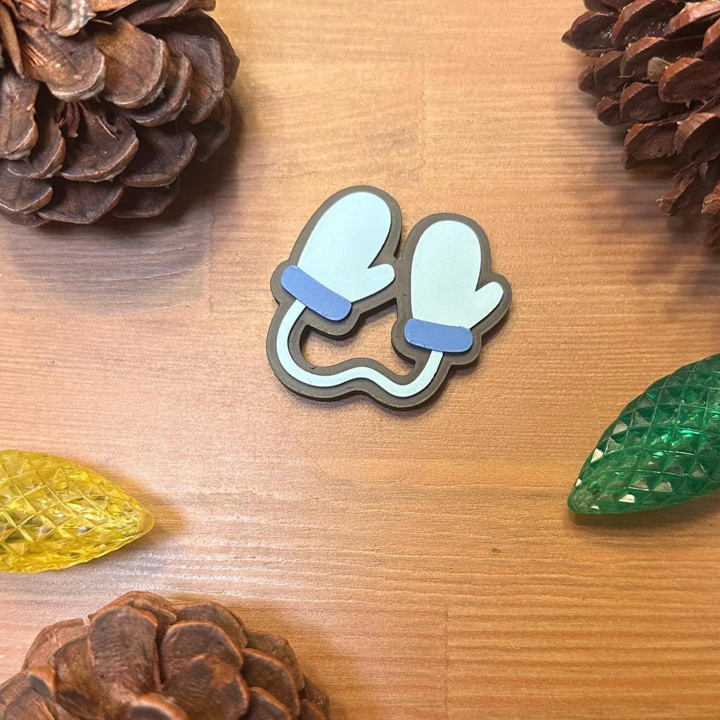 Christmas Magnet Set | Hidden Magnets | Snowman, Tree, Ornament, Candy Cane, Peppermint | Winter Fridge Decor | 3D Printed