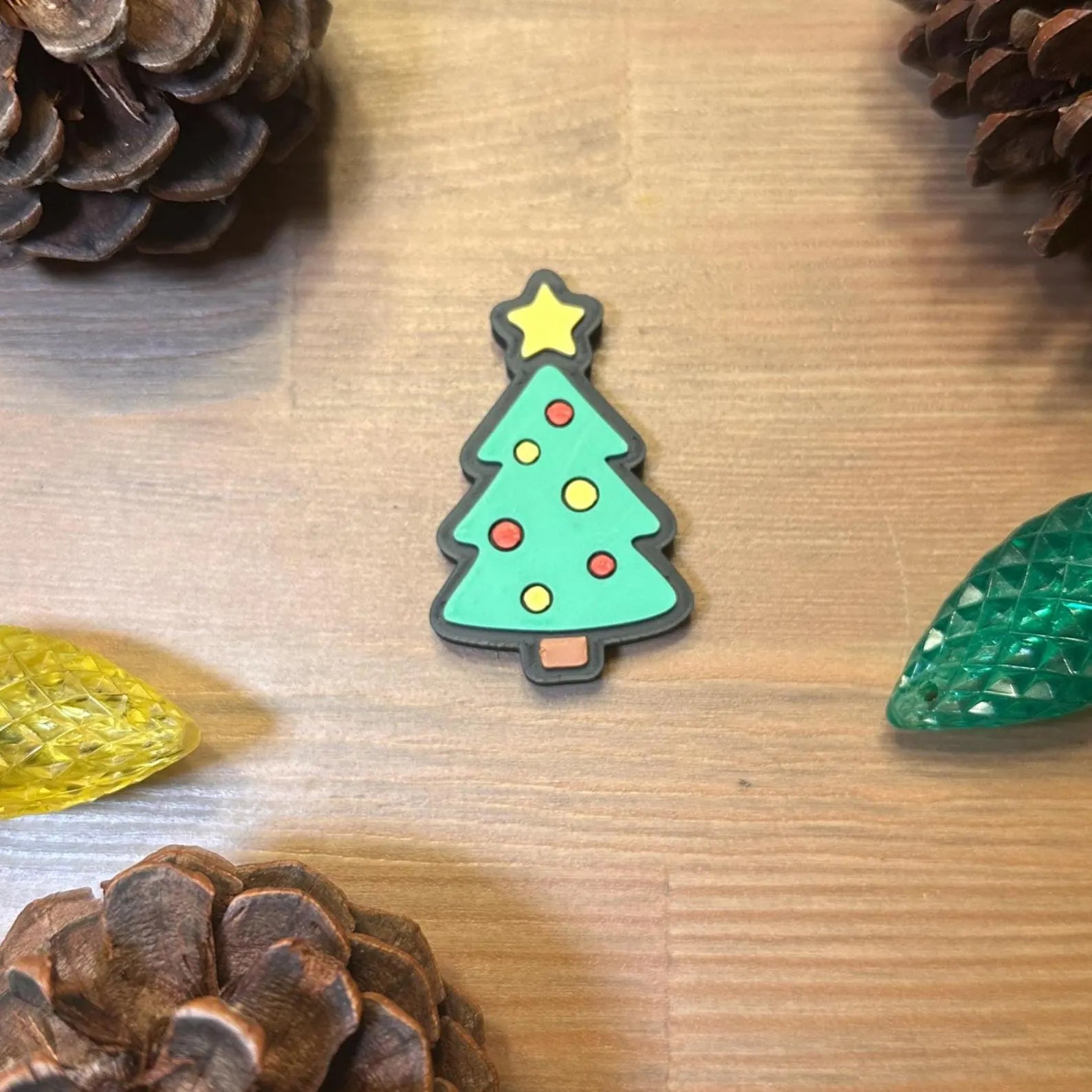 Christmas Magnet Set | Hidden Magnets | Snowman, Tree, Ornament, Candy Cane, Peppermint | Winter Fridge Decor | 3D Printed
