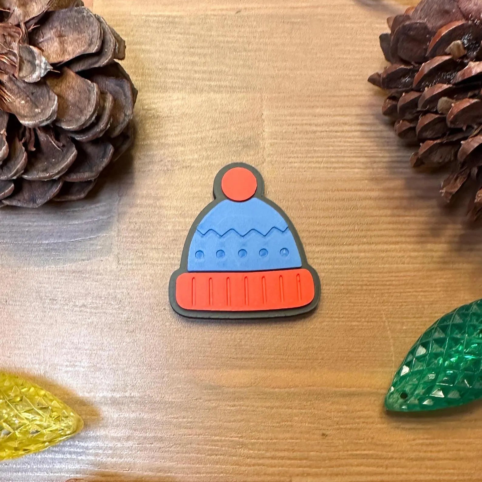 Christmas Magnet Set | Hidden Magnets | Snowman, Tree, Ornament, Candy Cane, Peppermint | Winter Fridge Decor | 3D Printed