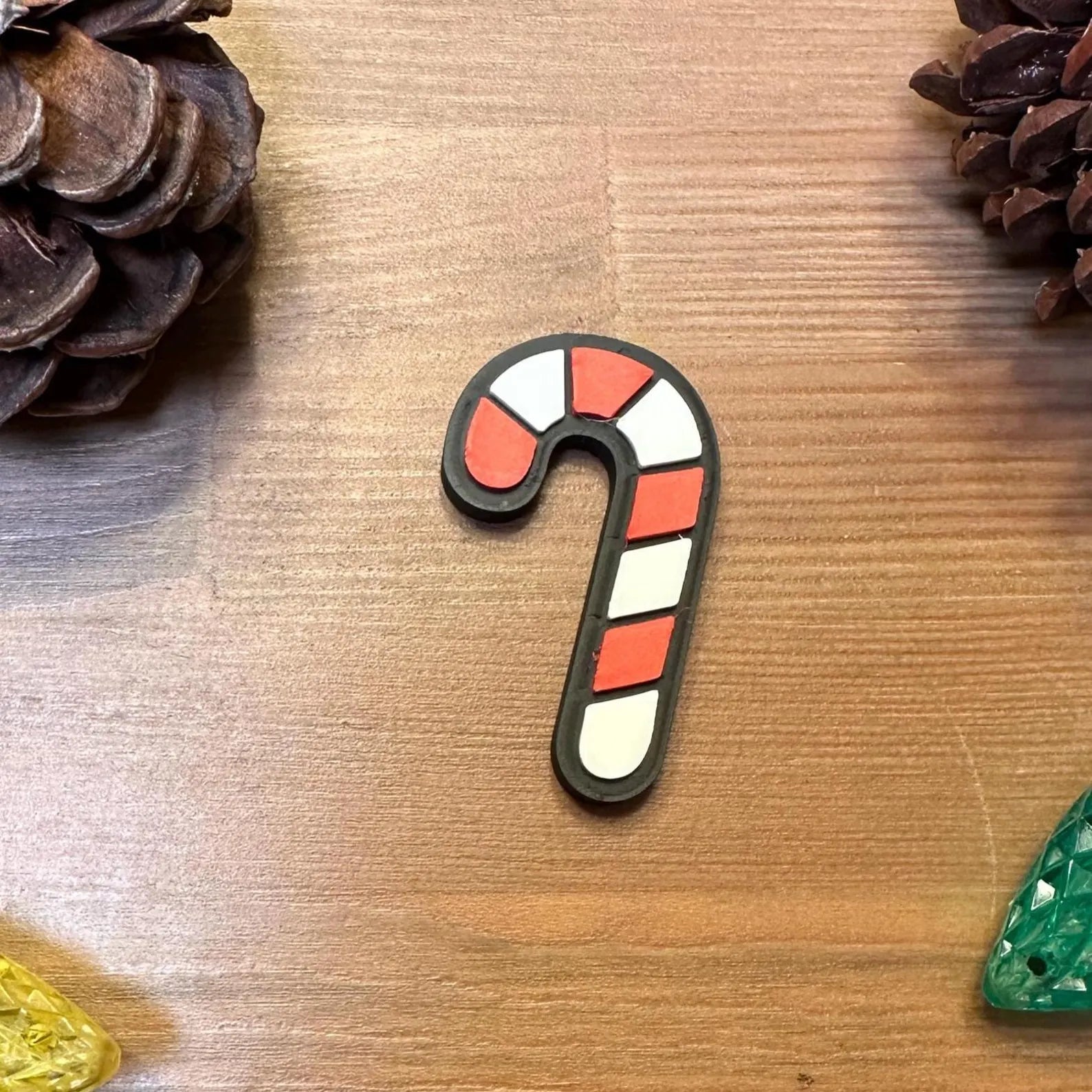 Christmas Magnet Set | Hidden Magnets | Snowman, Tree, Ornament, Candy Cane, Peppermint | Winter Fridge Decor | 3D Printed